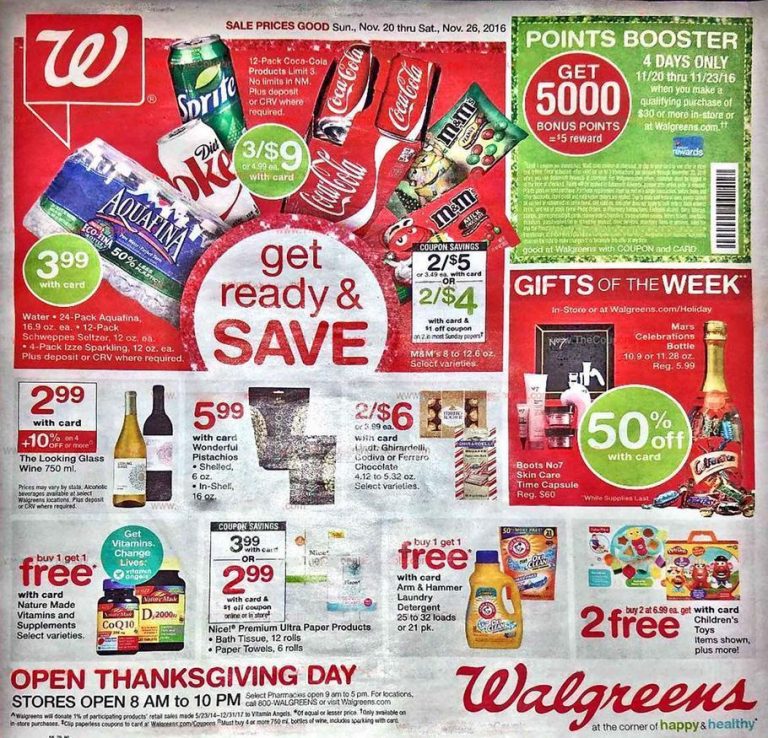 Walgreens Thanksgiving Sale Ad Available Now